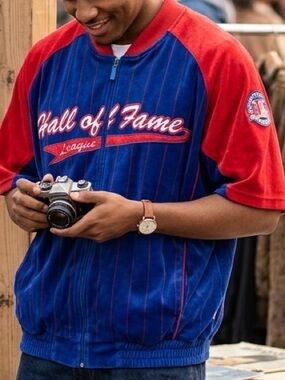 Vintage Rosso Ruggi "Hall of Fame" Velour Streetwear Jacket - Size 2XL